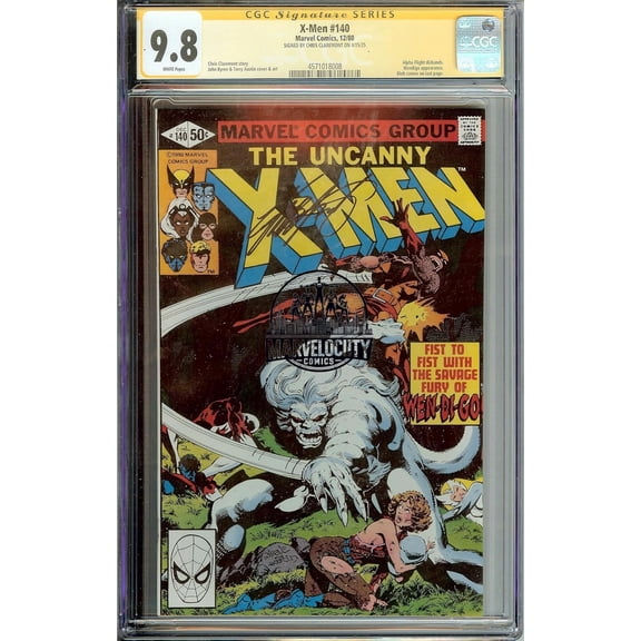 Uncanny X-Men #140 CGC 9.8 NM Perfect High Grade Condition Signed Chris Claremont