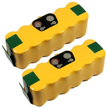 

MaximalPower 2PK Ni-Mh 14.4v 3500mAh Power Tool Replacement Battery for iRobot Roomba 11702 80501 - Compatible with Roomba R3 500 600 700 800 900 Series 500 510 531 535 540 550 552 etc