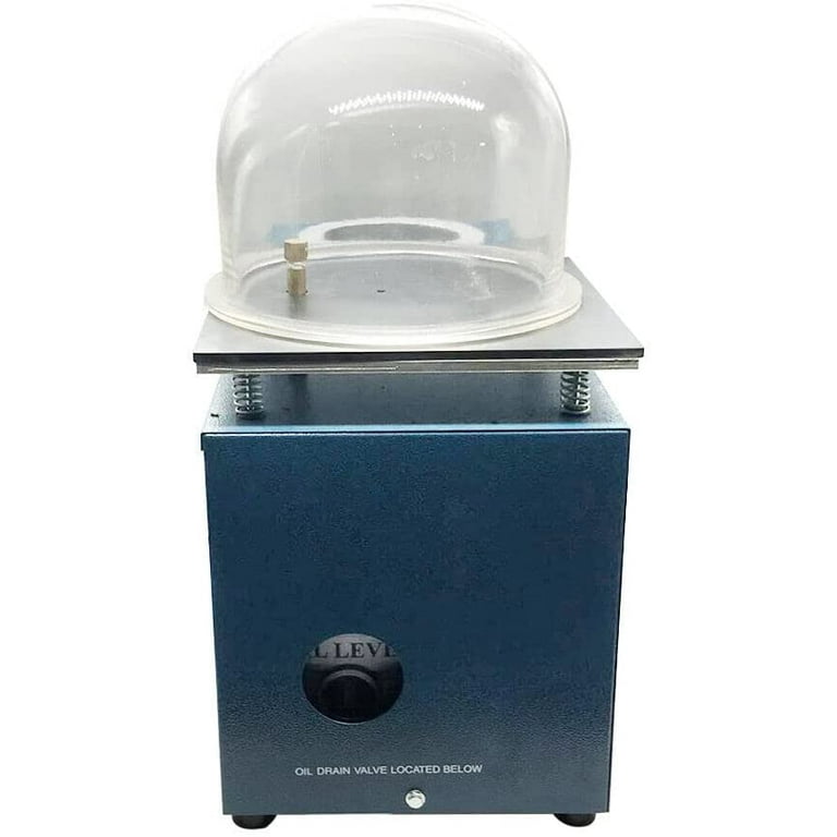 VEVORbrand 2L Jewelry Vacuum Investing Casting Machine 1/2 HP, 3 CFM Lost Wax Cast Combination 2L with A 9 inch x 8 inch Bell Jar for Jewelry Casting