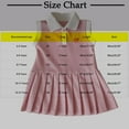 thumbnail image 2 of Pleated Dresses for Girls Sleeveless Size 2-13 Toddlers Teens Cute Color-Block Pullover Button Collared Soft Tennis Athletic Dress, 2 of 4