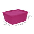 thumbnail image 4 of Caja con Tapa Plastic Trends Modelo Dakota Capacidad 13Lts Color Fiusha 1 Pieza, 4 of 5