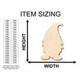 thumbnail image 2 of Unfinished Wood Male Gnome Silhouette - Craft- up to 46" DIY 12" / 1", 2 of 3