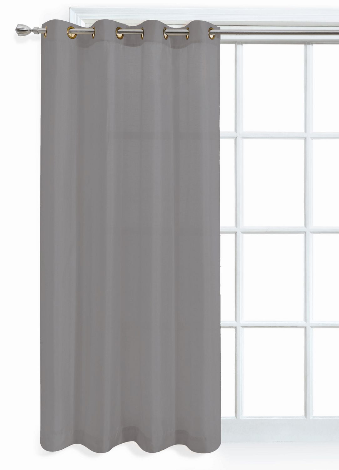 Mainstays Faux Silk Grey Window Panel