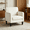 White, variant on CONCETTA Fabric Accent Chair with Supportive Backrest and Armrest, Modern Comfy Chair for Living Room, Bedroom, or Office, Gray