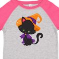 thumbnail image 4 of Inktastic Halloween Cat, Cute Cat, Black Cat, Witch Hat Boys or Girls Toddler T-Shirt, 4 of 5