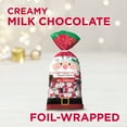 thumbnail image 2 of RUSSELL STOVER Christmas Foil-Wrapped Santas in Solid Mik Chocolate Gift Bag, 10 oz. (≈ 40 pieces), 2 of 8