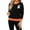 Black, variant on DailyTrove Women's Crew Neck Halloween Knit Sweater Long Sleeve Spider Jacquard Contrast Cuff Casual Pullover