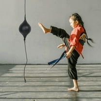 FRCOLOR  Speed Training Equipment Boxing Reaction Punching Ball Black