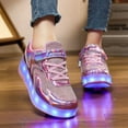 thumbnail image 4 of LED Roller Skate Shoes Athletic Shoes Rechargeable USB Boys Girls Kids, 4 of 6