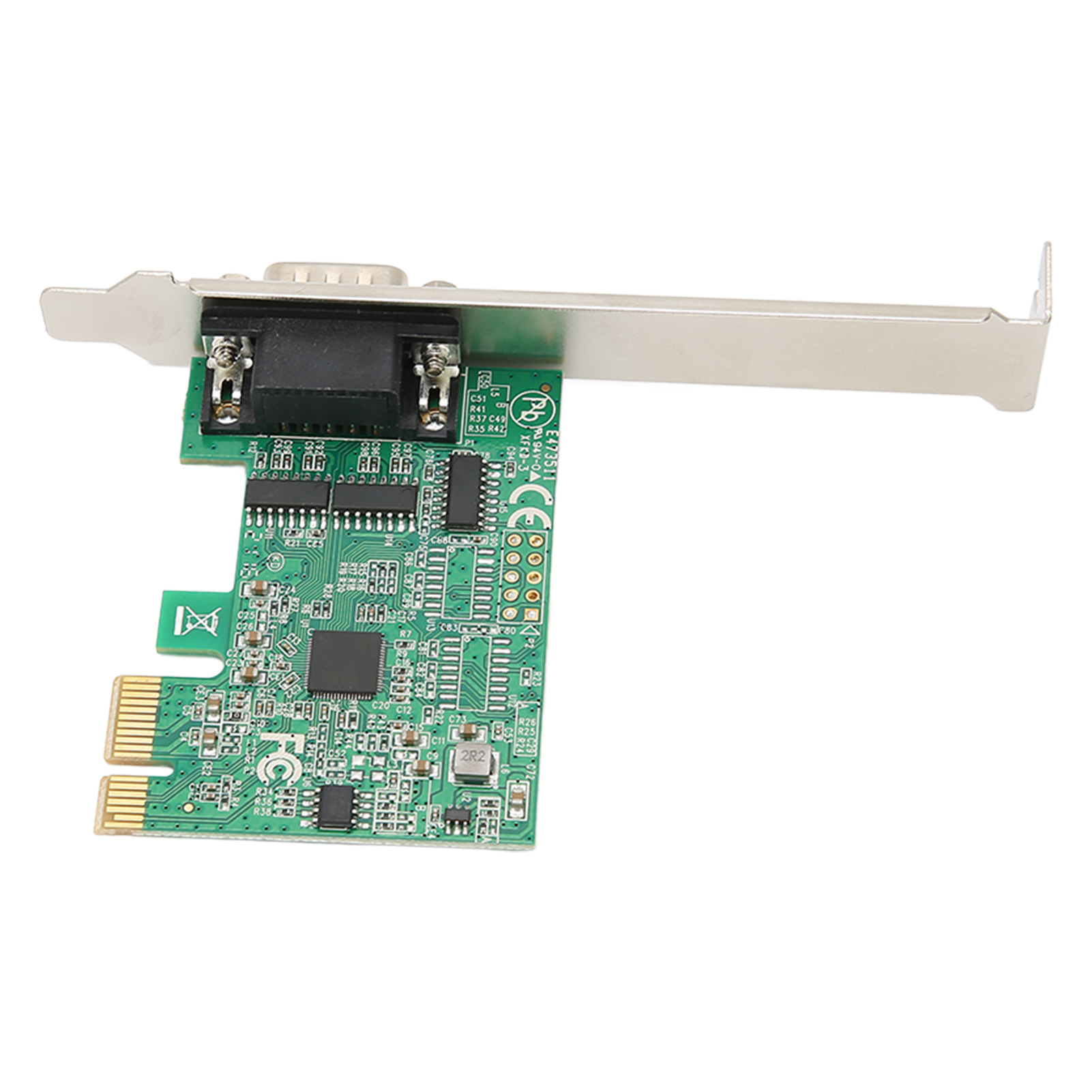9 Pin Serial Adapter Card, AX99100 Chipset PCI E Serial Adapter Card PCB Material For Monitoring