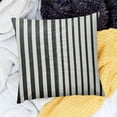 thumbnail image 2 of BANET Black and White Stripe Throw Pillow Covers, Short Plush Farmhouse Pillow Cover for Home, Sofa, Couch, Living Room.Square Neutral Outdoor Pillow Cover 24x24in, 2 of 5