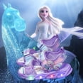 thumbnail image 2 of Zapatos para niños de Disney, novedad de verano, sandalias de playa de malla para niñas elsa, luz led a la moda, sandalias de luz de fondo suave de princesa congelada, plantilla de 16 CM Gao Jinjia LED, 2 of 2