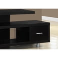 thumbnail image 4 of 15.75" x 60" x 24" Cappuccino Silver Particle Board Hollow Core Metal TV Stand with a Drawer, 4 of 4