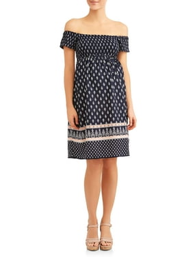 Maternity Off the Shoulder Dress - Available in Plus Sizes