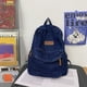 thumbnail image 3 of Mochila de mezclilla retro casual para computra bolso lona unisex viajes y trabajo ligero resistente a la abrasión diseño funcional estético único encantr y时髦 estilo preppy Kawaii K-Pop Harajuku, 3 of 3