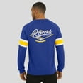 thumbnail image 5 of Men's Darius Rucker Collection by Fanatics Royal Los Angeles Rams Waffle-Knit Raglan Long Sleeve Henley T-Shirt, 5 of 6