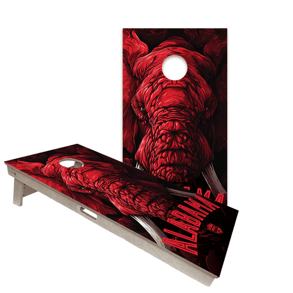 Skip's Garage | Alabama Backyard 2x4 Cornhole Board Set with Bags