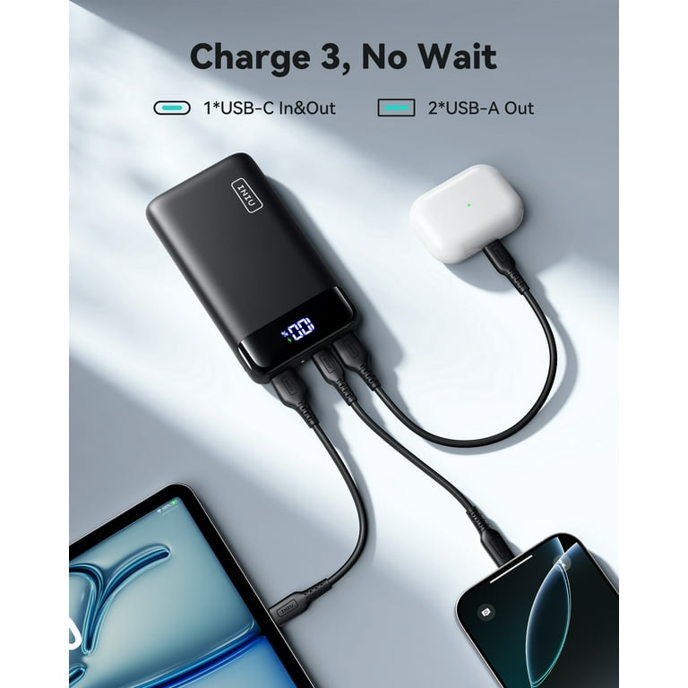 INIU Laptop Power Bank, Piccolo 100W PD3.0 25000mAh Alta Capacità Powerbank, USB-C Ricarica Rapida Caricatore Portatile per MacBook Pro, Steam Deck, iPhone 17 16 15 Pro, Samsung S22, iPad Pro ecc