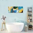 thumbnail image 6 of Canvas Wall Art For Living Room Family Wall Decorations For Bedroom Modern Bathroom Wall Decor Paintings Line Geometric Abstract Pictures Artwork Office Canvas Art Prints Kitchen Home Decor 3 Piece, 6 of 6