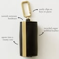thumbnail image 3 of weibbin Keychain Tote Bag Foldable Mini Expandable Leather Bag Portable Shopping Bag for Daily Errands & Travel, 3 of 9
