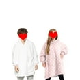 thumbnail image 4 of goowrom Family Cartoon Digital Printing Lamb Wool Warm Hooded Blanket, 4 of 9