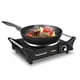 thumbnail image 1 of Placa caliente, estufa eléctrica Techwood para cocinar, quemador individual de encimera de 1500 W con temperatura ajustable y asas dobles, estufa de 7.5 pulgadas para RV/hogar/campamento, compatible c, 1 of 5