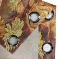 thumbnail image 4 of Ambesonne Floral Grommet Curtain, Warm Tone Nostalgia Flowers, 50"x72", Mustard Apricot Redwood, 4 of 5