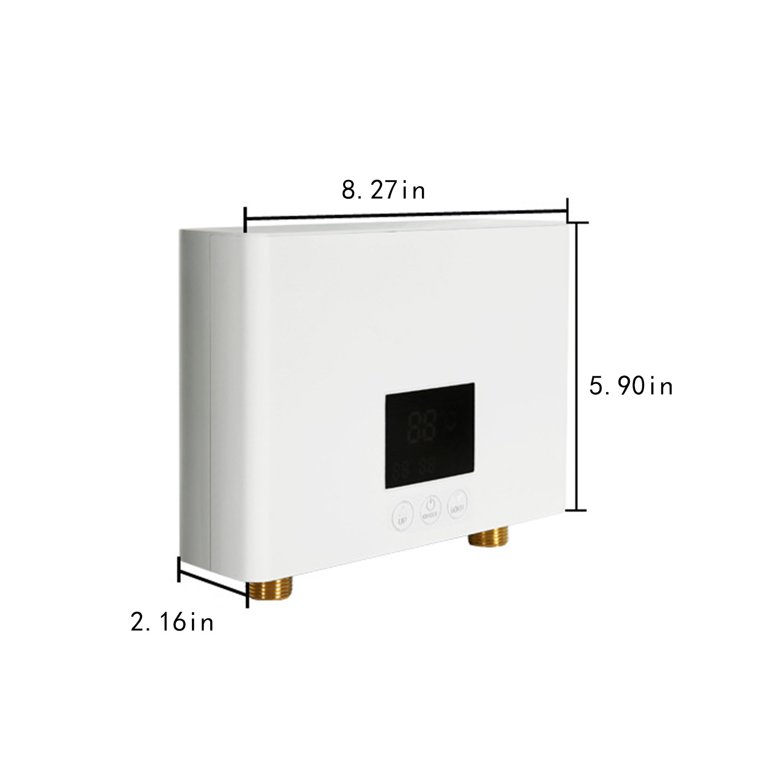 Electric Tankless Water Heater 110V — Under Sink Instant Hot Water With Remote, 3000W, LED Display