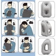 thumbnail image 3 of Inflatable Travel Pillow Neck Pillow For Airplanes Trains Office Napping Decor, 3 of 5