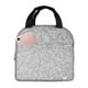 thumbnail image 1 of Easygdp Silver Mosaic Bolsa Térmica Premium - Tela Oxford Impermeable, Gran Capacidad, Bolsillo Frontal, Unisex para Trabajo, Escuela, Actividades al Aire Libre y Picnics, 1 of 8