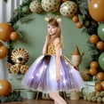 thumbnail image 3 of TJAZFJPA Robe de Pâques pour Fille Tout-Petit Robe de Fête Sans Manches à Led pour Fille Tout-Petit Robe Tutu en Maille avec Animaux de Dessin Animé Robe de Pâques pour Tout-Petit, 3 of 4