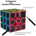 thumbnail image 4 of Speed Cube, Autocollants en Fibre de Carbone, Noir, 4 Pcs, 4 of 8