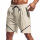 thumbnail image 5 of Pantalones Elásticos de la Cintura de los Hombres de Color Sólido Moda Casual con Bolsillos Encaje de la Cintura Pantalones Cortos, Pantalones Cómodos para Diarios, 5 of 8