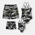 thumbnail image 2 of PatPat Mommy and Me Swimwear Family Matching Camouflage Print Strappy One-piece Swimsuit and Swim Trunks Shorts, 2 of 9