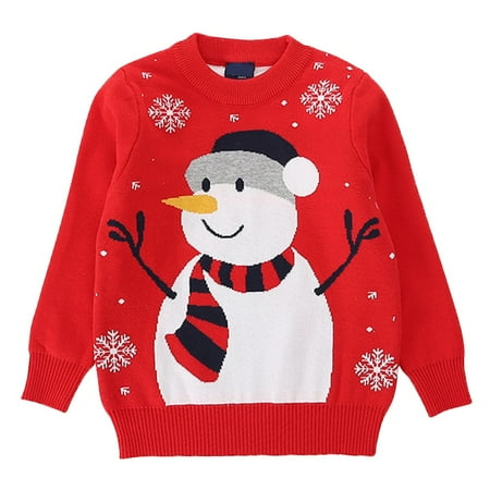 

Lovebay 1-6T Children Baby Boys Girls Snowman Christmas Sweaters Xmas Best Gift