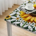 thumbnail image 5 of HAOXIT Fitted Tablecloth , Polyester Tablecloths, Table Cover for Indoor Outdoor Holiday Banquet Picnic Gift 54''x54'', 5 of 8