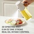 thumbnail image 2 of KKFEN-2 in 1 Oil Sprayer and Dispenser - 16oz BPA-Free Glass Olive Oil spray bottle for Cooking, Air Fryer, BBQ, Healthy Salad & Non-Stick Pans, Green, 2 of 4