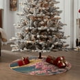 thumbnail image 4 of Fuzoiu Cherry Blossoms Print Christmas Tree Skirt,Xmas Christmas Decorations,Xmas Tree Mat for Farmhouse Holiday New Years Home Party Decor Tree Rugs-36", 4 of 6