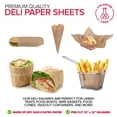 thumbnail image 2 of Envoltorios de delicatessen Stock Your Home, resistentes a la grasa, 30 x 30 cm (paquete de 500), 2 of 7