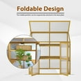 thumbnail image 5 of MIDOQIN Cold Frame Greenhouse, 2-Tier Mini Wooden Plant Green House, Greenhouses for Outdoor Indoor with Adjustable Shelf &  Open Top Lids, 5 of 9