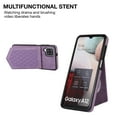 thumbnail image 3 of Case for Samsung Galaxy A12 5G 6.5" 2021, Allytech Detachable Crossbody Strap Flip PU Leather Magnetic Button RFID Blocking Purse Wallet Stand Case for Samsung A12 5G, Purple, 3 of 7