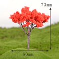 thumbnail image 4 of Modelo De árbol De 5 Piezas Modelo De árbol Modelo De árboles Mixtos Modelo De Tren Ferrocarril Arquitectura Paisaje DIY Arce rojo Baoblaze Ornamento miniatura de Dollhouse, 4 of 7