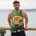 thumbnail image 6 of Logiee Fresh Passion Fruit Still Life Print Men's Workout Tank Top,Quick Dry Workout Tank Top,Gym Muscle Tee,Fitness Bodybuilding Sleeveless T Shirt-4X-Large, 6 of 7
