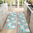 thumbnail image 4 of Kitchen Rugs Sets Of 2,Bichon Dog Blue Florals Anti Fatigue Kitchen Mat Rugs Non Slip Washable,Decorative Kitchen Floor Mats for Kitchen,Sink,Laundry,17"X47", 4 of 5