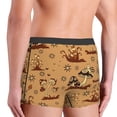 thumbnail image 4 of Kdxio Men's Boxer Briefs with Brown Mushrooms Print - Comfortable and Breathable Underwear for Everyday Wear, 4 of 7