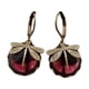 thumbnail image 1 of Jumpingount Premium garantiza pendientes de libélula de bronce vintage, pendientes colgantes de piedra lunar con incrustaciones de patrón tallado Ropa, zapatos y accesorios Miscelánea Vino rojo, 1 of 6