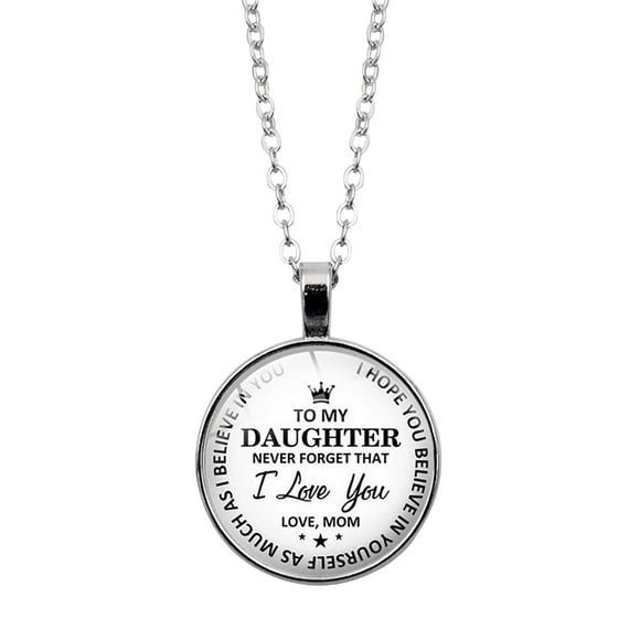Kcodviy Pendant Jewelry I Necklace Long Pendant Necklace for Women Heart You Necklace for Long Chain Necklace for Women Daughter Gifts From inspiration Mom Dad Birthday Gifts Necklaces Pendants