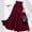 Wine, variant on BRGZLK Women's Elegant Skirts Summer Daily High Waist Trendy Front Tie-Back Solid Color Pleated A Line Flowy Long Maxi Skirts Khaki L
