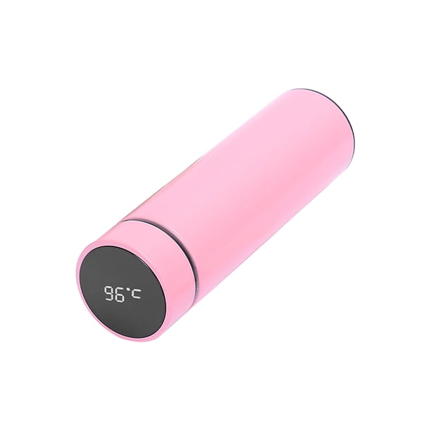 Bewildely Frascos de vacío Botella para beber Jarra de agua Multicolor Gran capacidad Mano de obra fina Comodidad Pantalla LED Suministros para el hogar Cocina y Comedor rosado Bewildely HA006185-06B