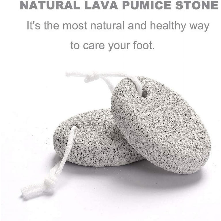 2PCS Natural Pumice Stone for Feet, HOOMBOOM Lava Pedicure Tools Hard Skin  Callus Remover for Men/Women Feet and Hands - Natural Foot File Exfoliation